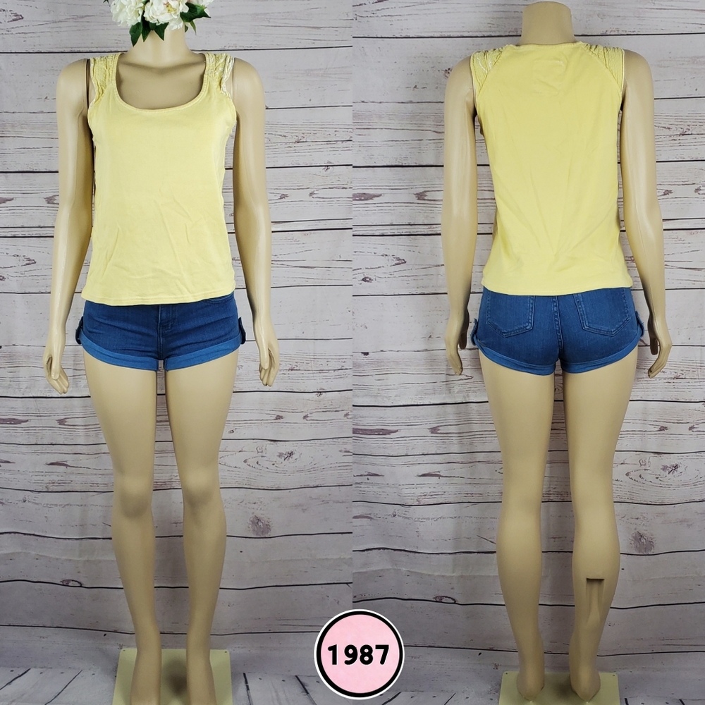 produce company small yellow sleeveless top
